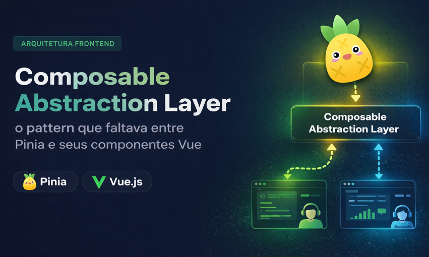 Composable Abstraction Layer: o pattern que faltava entre Pinia e seus componentes Vue